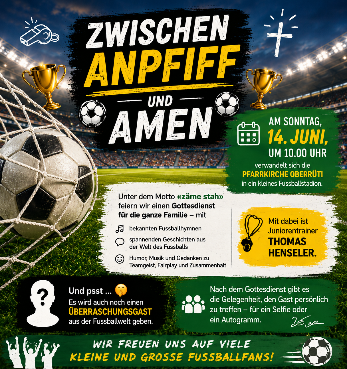 Zwischen Anpfiff und Amen